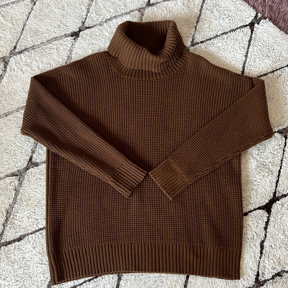Ralph Lauren Mixed Wool Turtleneck Sweater